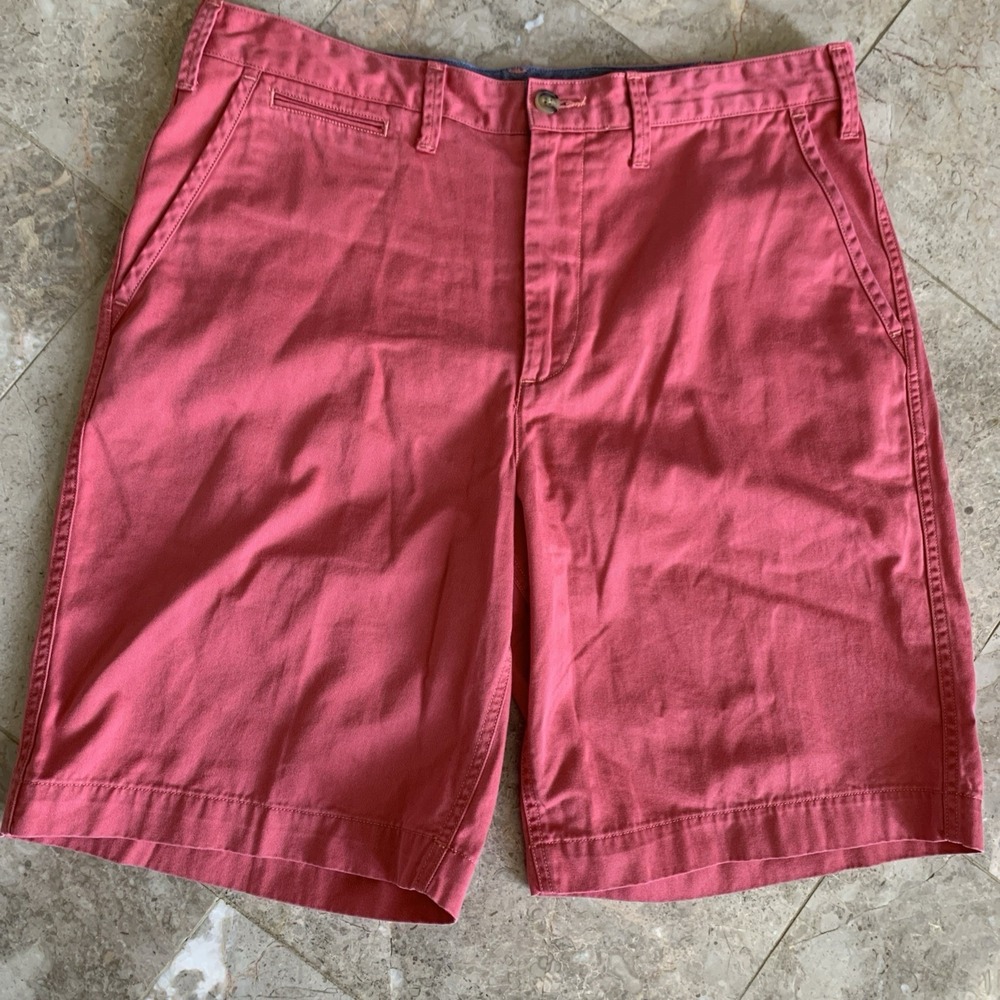 Polo Ralph Lauren Shorts Mens 34 Salmon Khaki Relaxed Fit 9" Chino Preppy Golf